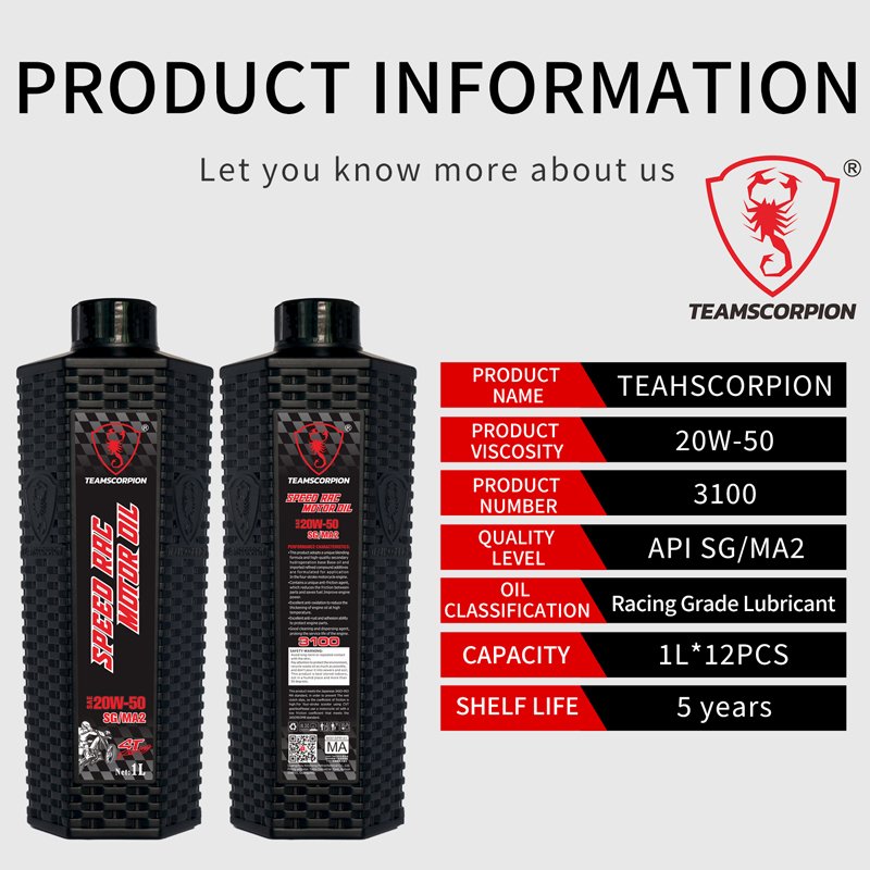 Total 4T Scooter Oil 20W50 Fully Synthetic Motorcycle Lubricant for Engines Cleaners