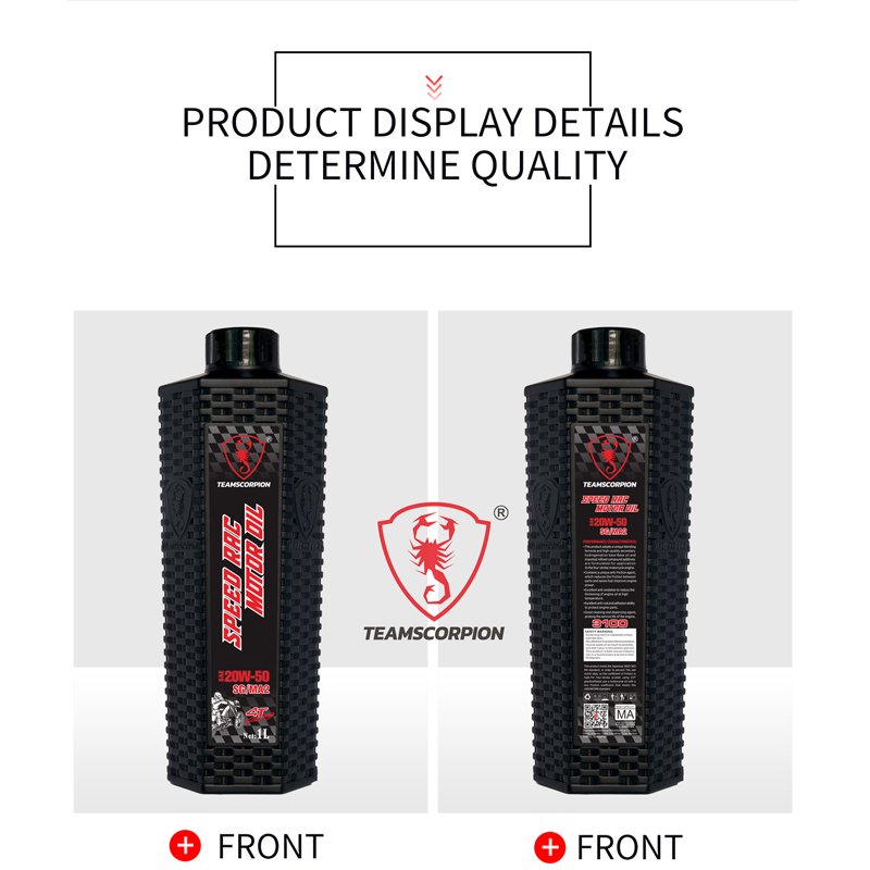 Total 4T Scooter Oil 20W50 Fully Synthetic Motorcycle Lubricant for Engines Cleaners