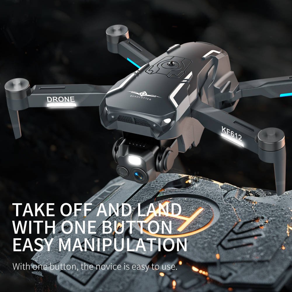 JHD New KF612 Drone 4k Profesional HD Camera 2-Axis Gimbal Anti-Shake Aerial Photography Brushless Foldable Quadcopter Dron Toys
