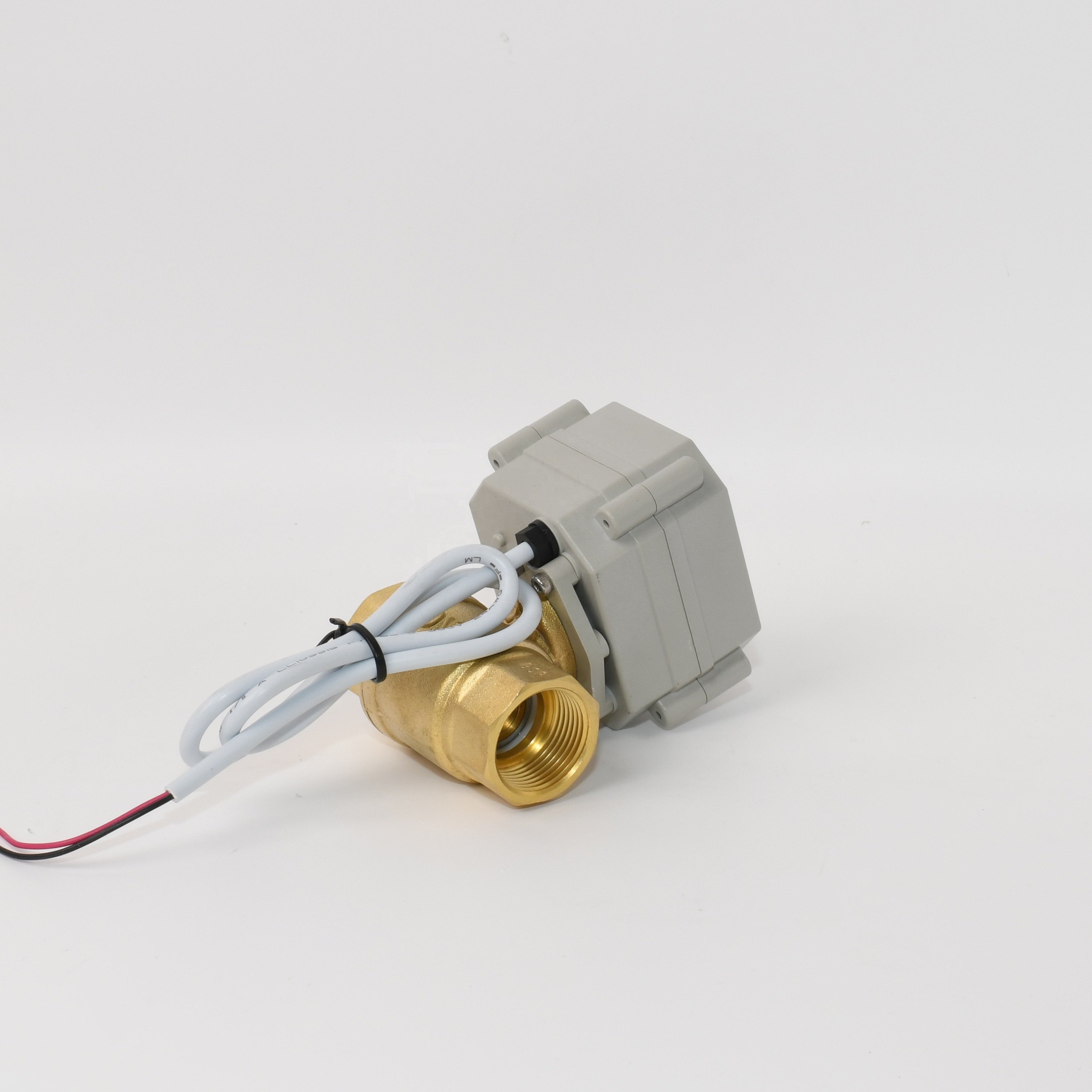 2 Way WRAS Approved 3/4'' AC220V Brass Electric Motorized Ball Valve with Manual Override