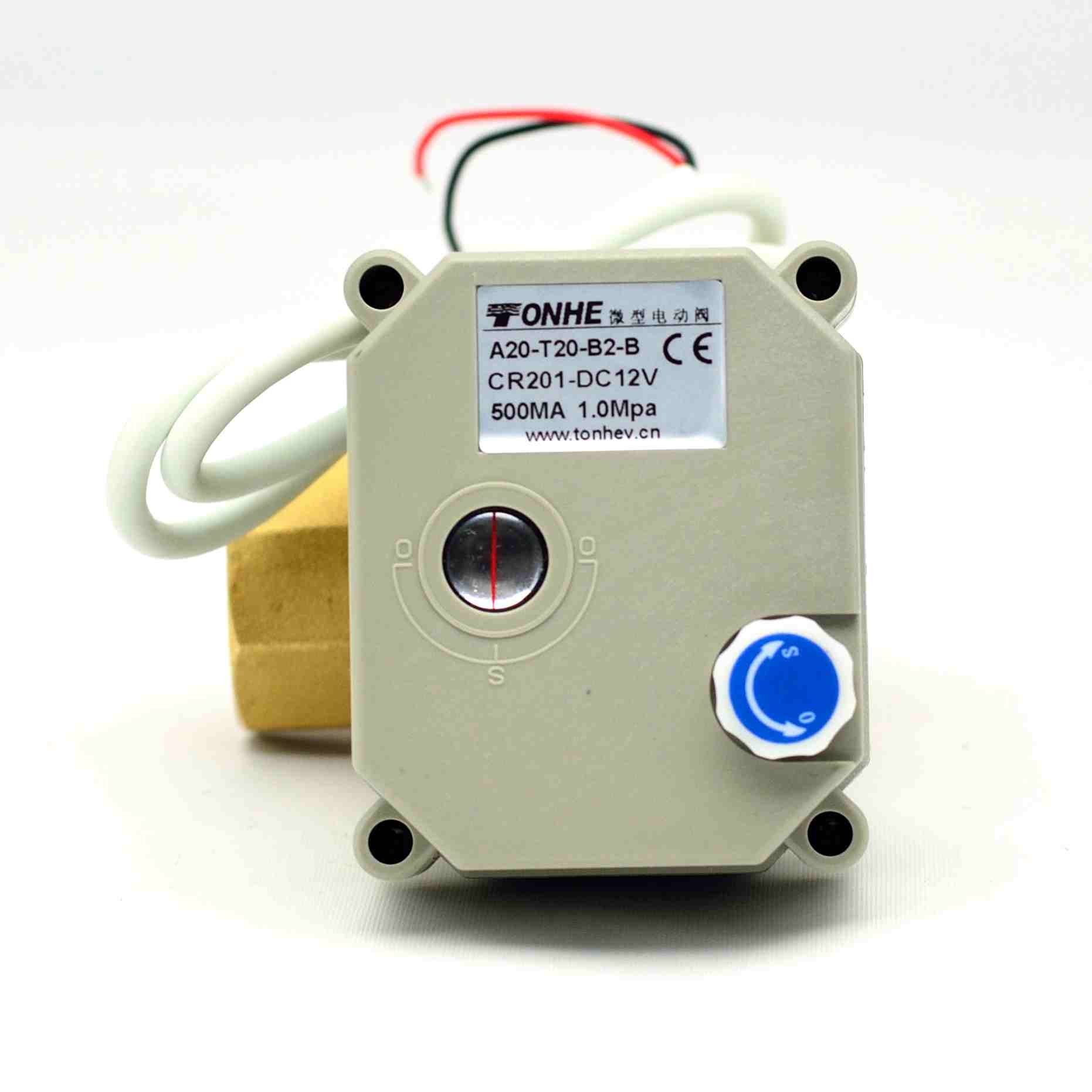 2 Way WRAS Approved 3/4'' AC220V Brass Electric Motorized Ball Valve with Manual Override