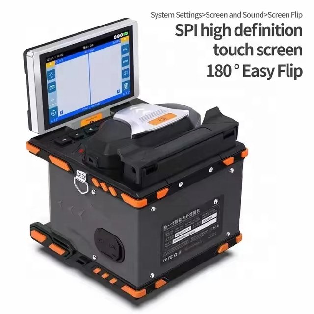 Fiber fusion splicer 6 motor M5 Splicing Machine Fiber optic equipment FTTH Fusion Splicer