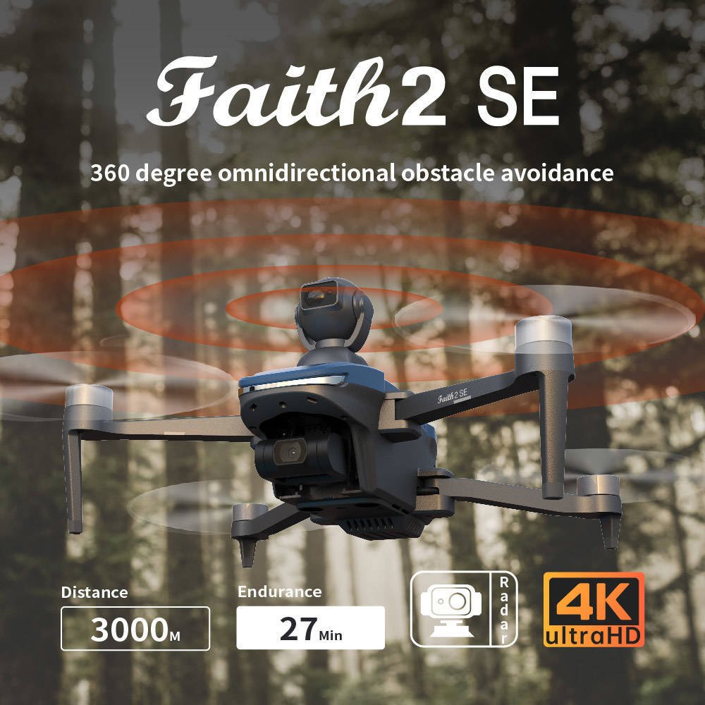 JHD C-FLY Faith 2 SE Drone 4K Profesional 3-Axis Gimbal 5G Wifi FPV GPS Drone With Camera Obstacle Avoidance RC Quadcopter Toys