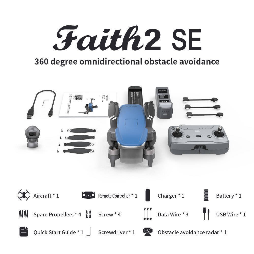 JHD C-FLY Faith 2 SE Drone 4K Profesional 3-Axis Gimbal 5G Wifi FPV GPS Drone With Camera Obstacle Avoidance RC Quadcopter Toys
