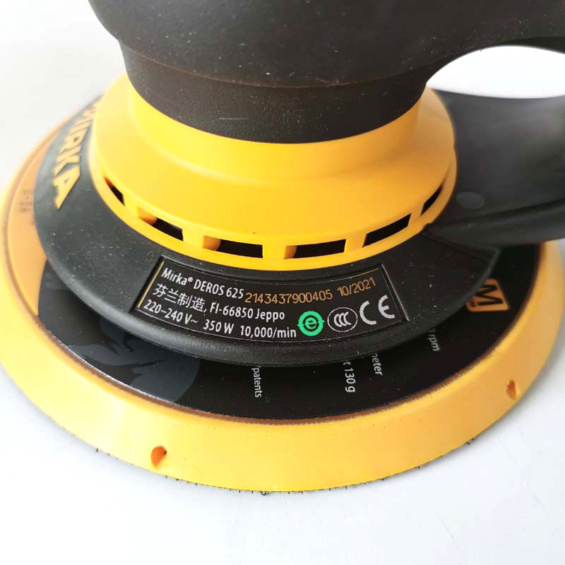 Eccentric 2.5mm Mirka 6 Inch Dry Grinding Machine Orbital Motor Electrical Vacuum Dry Grinding Head Putty for Car,Wood,Corners
