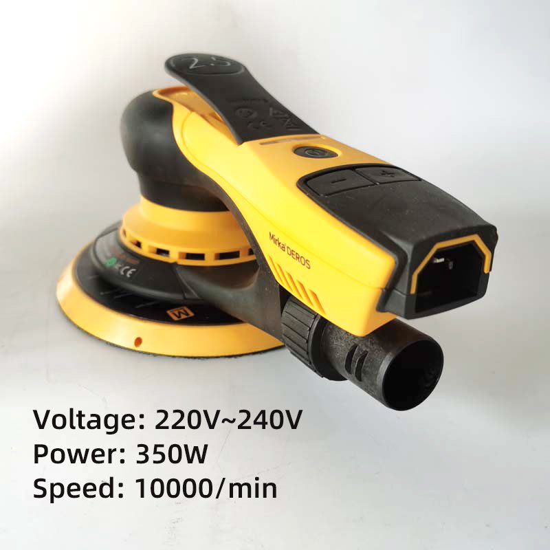 Eccentric 2.5mm Mirka 6 Inch Dry Grinding Machine Orbital Motor Electrical Vacuum Dry Grinding Head Putty for Car,Wood,Corners