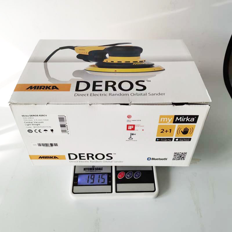 Eccentric 2.5mm Mirka 6 Inch Dry Grinding Machine Orbital Motor Electrical Vacuum Dry Grinding Head Putty for Car,Wood,Corners