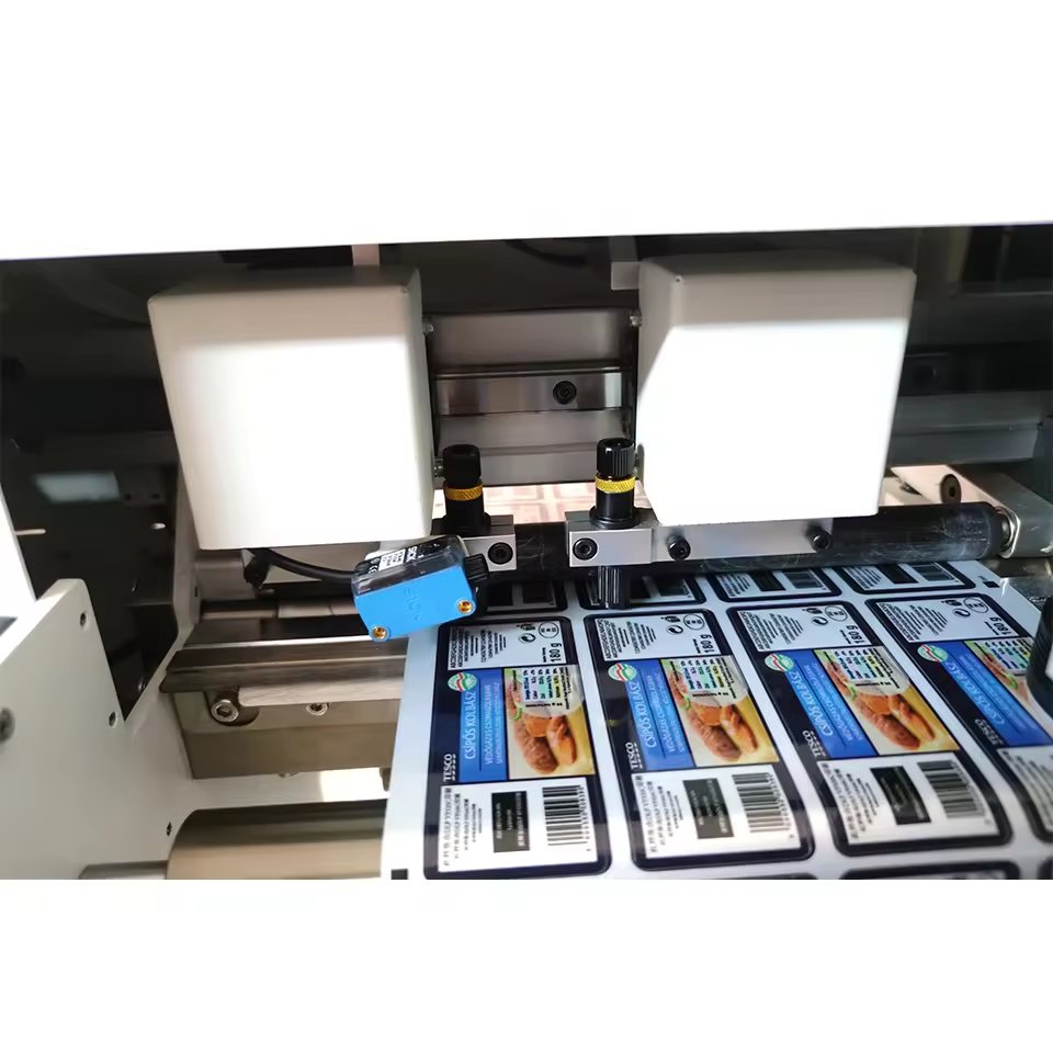 Label Die Cutting Machine Roll to Roll Round Sticker Cutter Auto Feed Die Cutting Machine