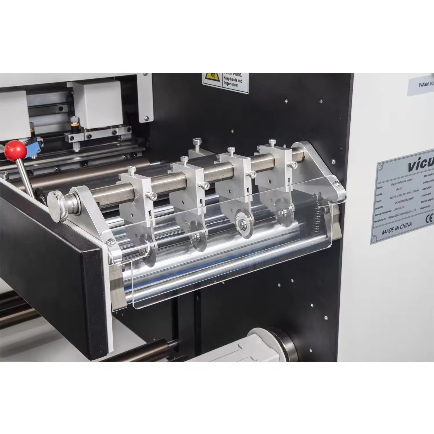 Label Die Cutting Machine Roll to Roll Round Sticker Cutter Auto Feed Die Cutting Machine