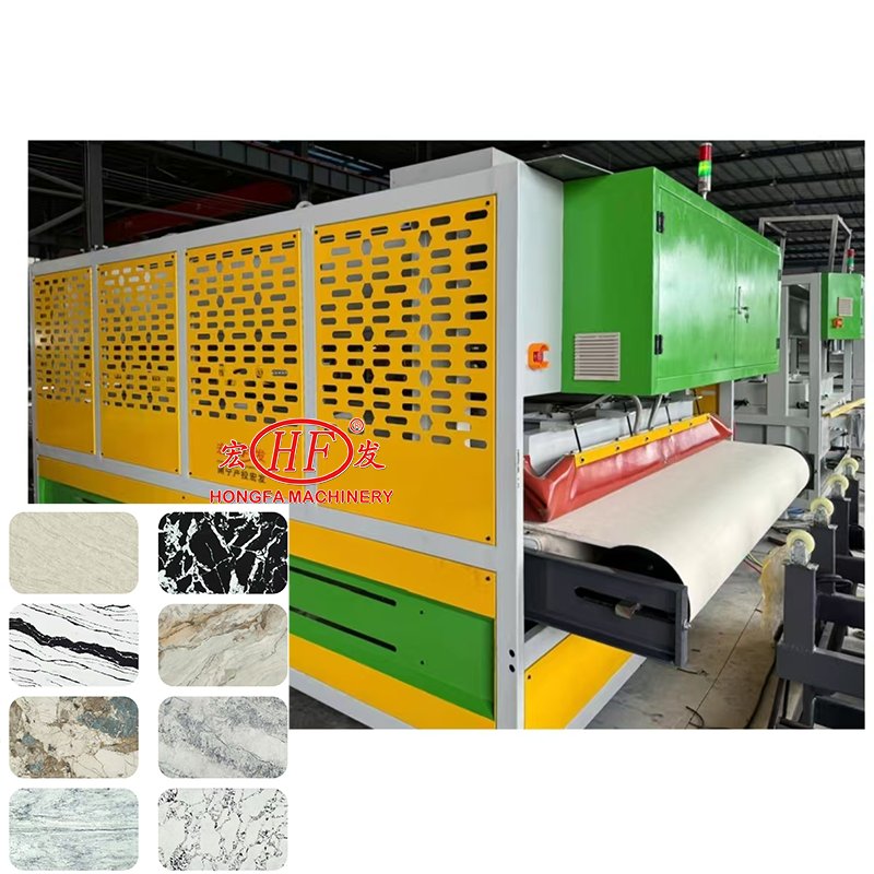 Calacatat Quartz Slab Pressing Machine Production Line Quartz Stone Polishing Machine Line Calibrating Machine Feeding System