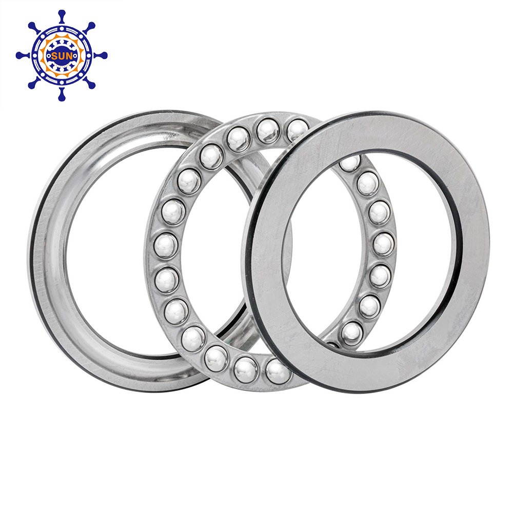 Factory Wholesale High Quality Chrome Steel Brass Cage Thrust Ball Bearing F6-12M Size 6x12x4.5mm 42*60*13mm