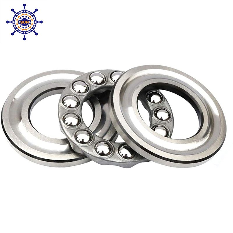 Factory Wholesale High Quality Chrome Steel Brass Cage Thrust Ball Bearing F6-12M Size 6x12x4.5mm 42*60*13mm