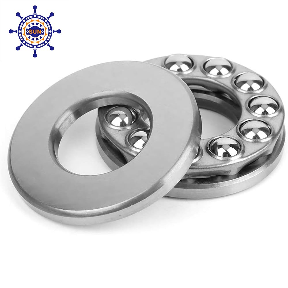 Factory Wholesale High Quality Chrome Steel Brass Cage Thrust Ball Bearing F6-12M Size 6x12x4.5mm 42*60*13mm