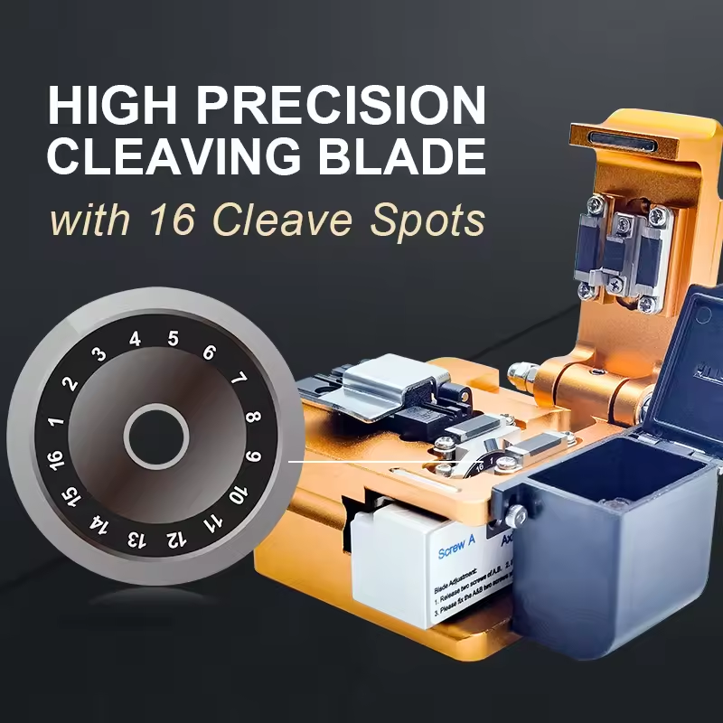 Signal fire brand Automatic optical fiber tool optical fiber cleaver s09 with waste fiber box for AI-8 and 9