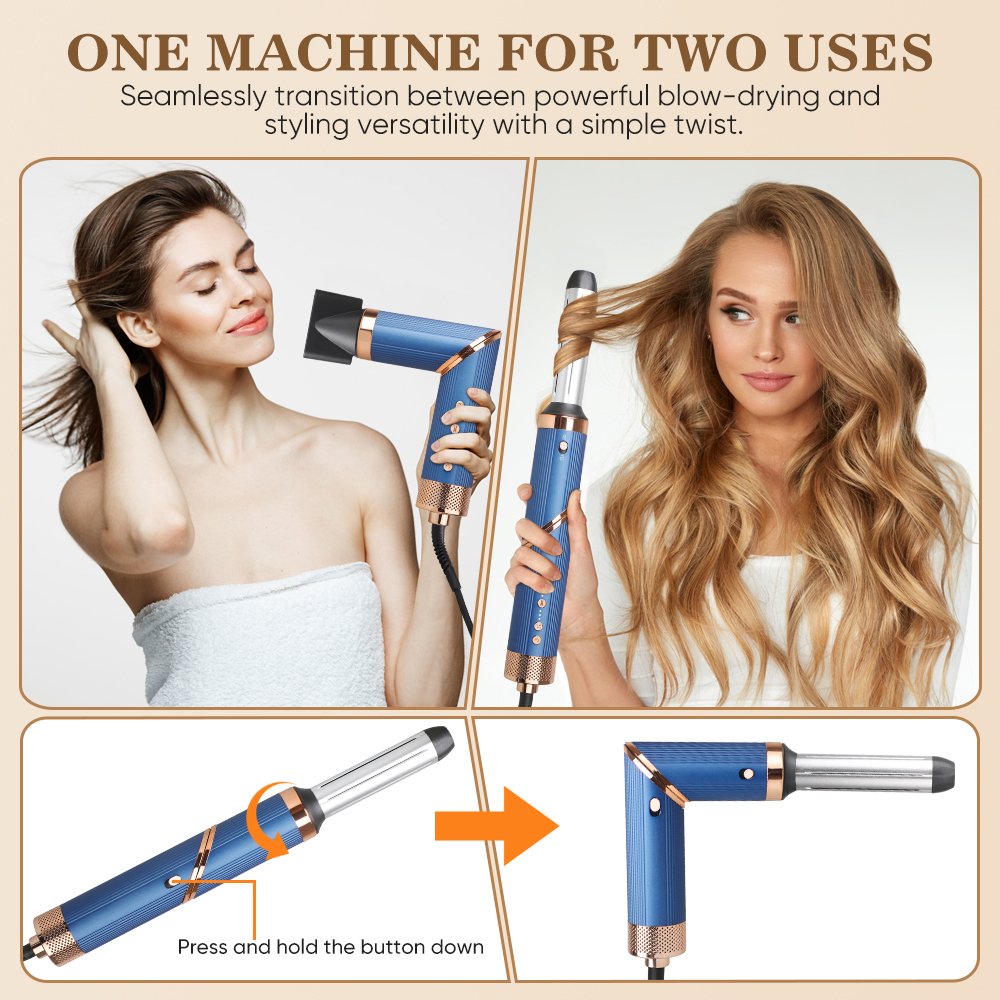 Professional Hair Styling Tools 110000RPM BLDC Brushless Hair Dryer Curling Iron Multi Styler High Speed 5 in 1 Hair Styler Set