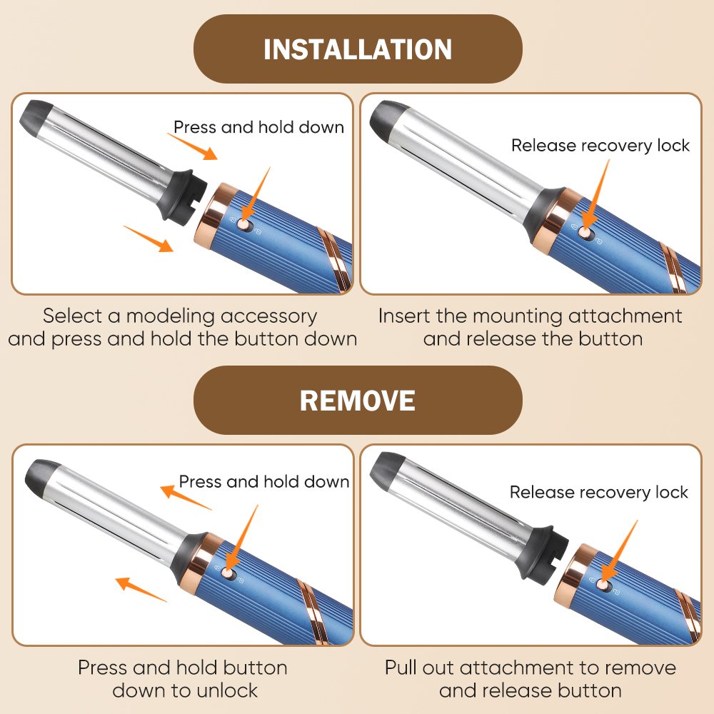 Professional Hair Styling Tools 110000RPM BLDC Brushless Hair Dryer Curling Iron Multi Styler High Speed 5 in 1 Hair Styler Set