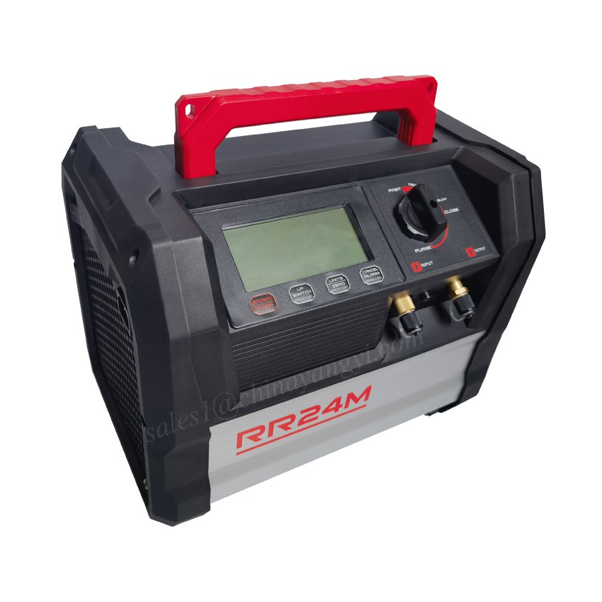 Portable Mini Digital Refrigerant Recovery Machine New Upgrade Auto Car A/C Service Gas Recycling Machine Unit 1HP for R32 R134A