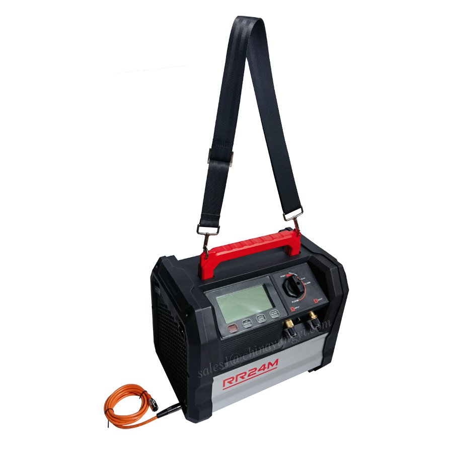 Portable Mini Digital Refrigerant Recovery Machine New Upgrade Auto Car A/C Service Gas Recycling Machine Unit 1HP for R32 R134A