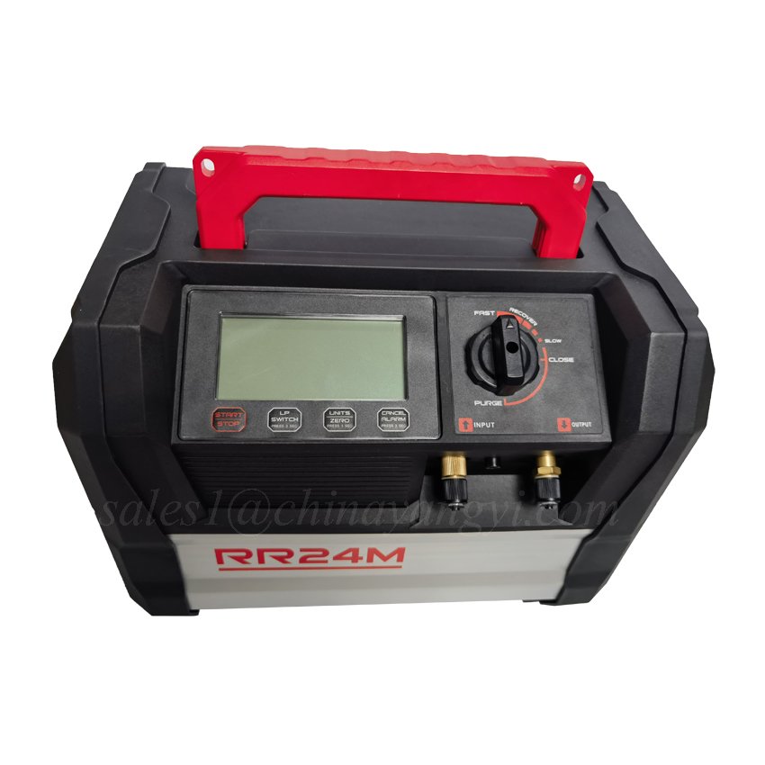 Portable Mini Digital Refrigerant Recovery Machine New Upgrade Auto Car A/C Service Gas Recycling Machine Unit 1HP for R32 R134A