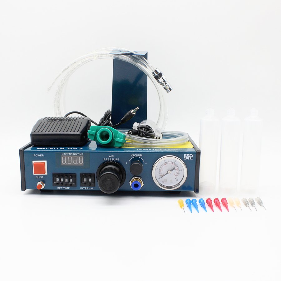 983A Professional Precise Digital Auto Glue Dispenser Solder Paste Liquid Controller Glue Dropper Fluid Dispenser Tools Machine