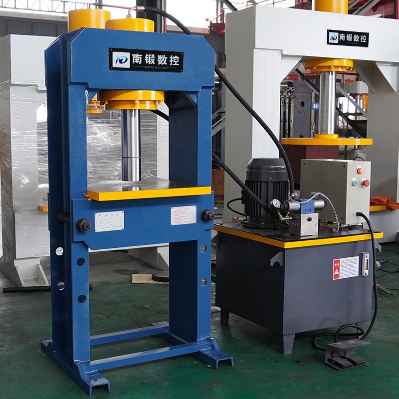 Nadun 20-100 Ton Small H Frame Hydraulic Workshop Press with Movable Worktable
