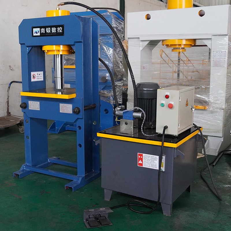 Nadun 20-100 Ton Small H Frame Hydraulic Workshop Press with Movable Worktable