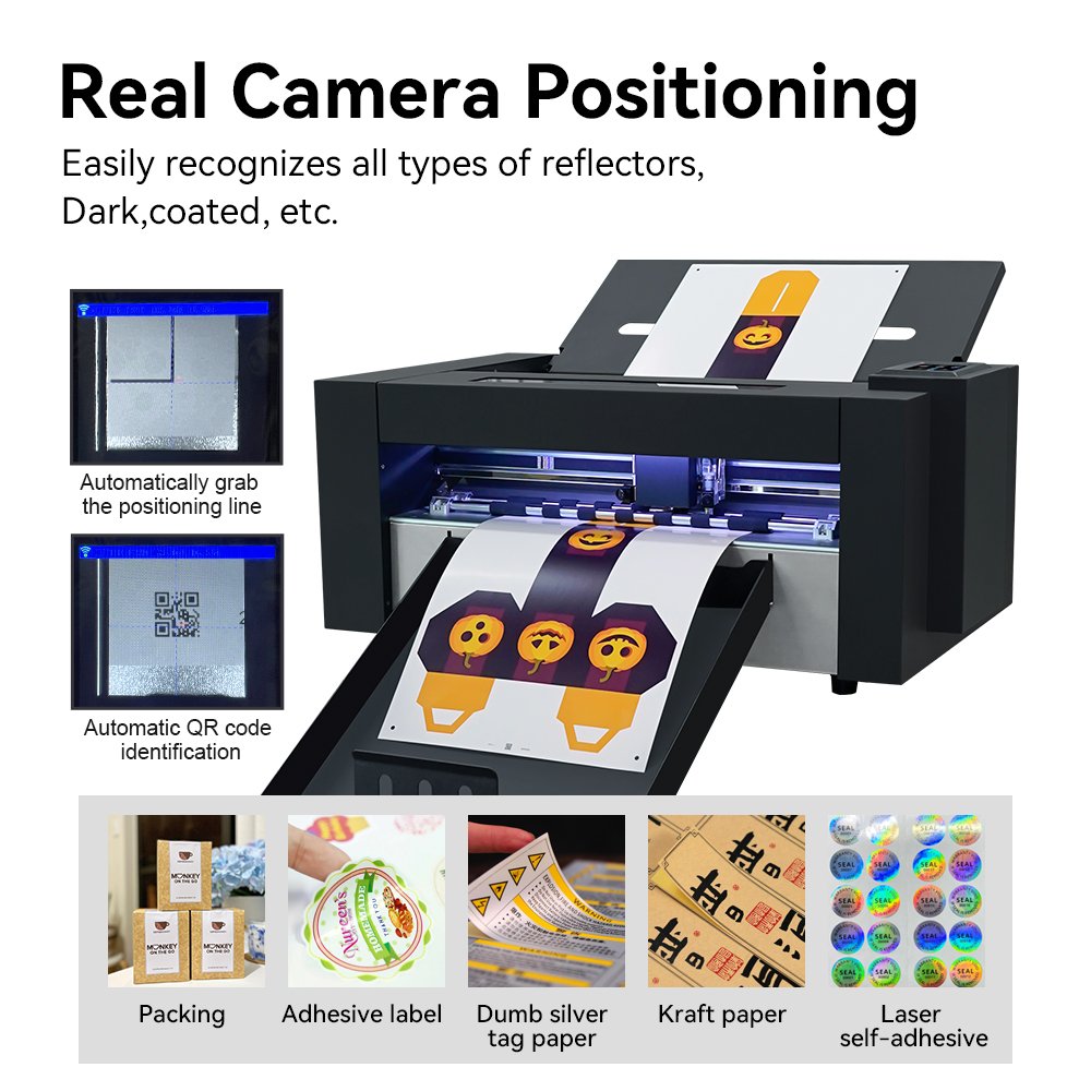 ZD350 Ultra Dual Head A3 Paper Vinyl Sticker Label Graph Plotter Auto Sheet Feed A3+ Die Cutting Machine with Voice Coil Motor