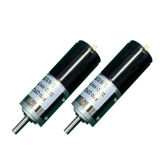 Mini Dc Gear Motor Coreless Winding Customized 6v 0.3Nm 200rpm OD22mm PFM-22P for Auto Blind
