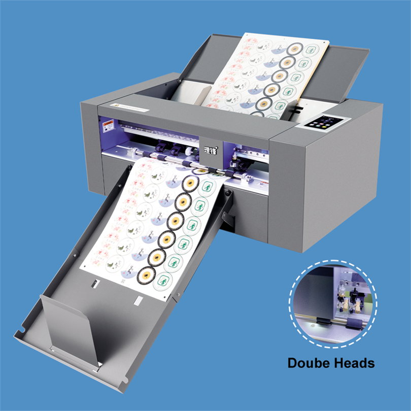 High Speed Servo Motor Digital A3+ Auto Feeding Double Heads Label Die Cutter Creasing and Die Cutting Machine SF-350 PRO