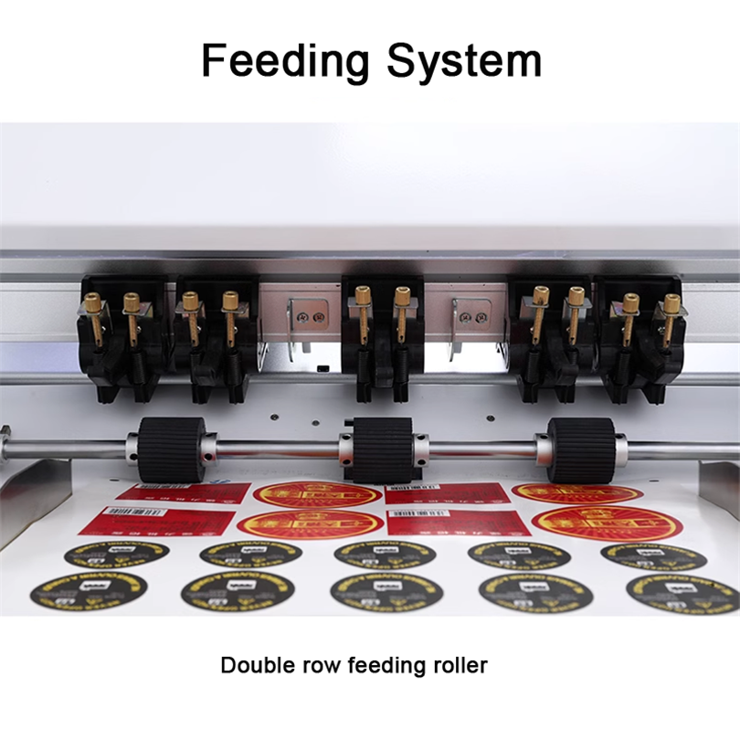 High Speed Servo Motor Digital A3+ Auto Feeding Double Heads Label Die Cutter Creasing and Die Cutting Machine SF-350 PRO