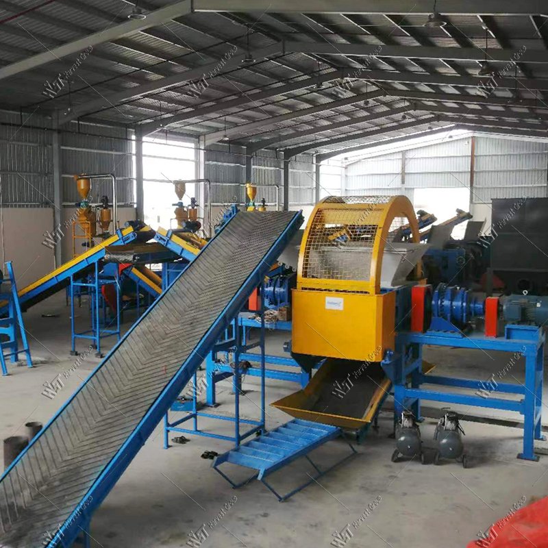 Auto Tire Recycling Machine for Scrap Tire Powder Recycling Plant Waste Tyre Recycling Machines in Pakistan