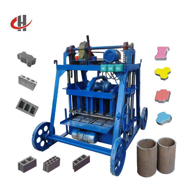 Semi Automatic Brick Making Machine Produce Blocks From Stone Low Price and Popular in Africa
