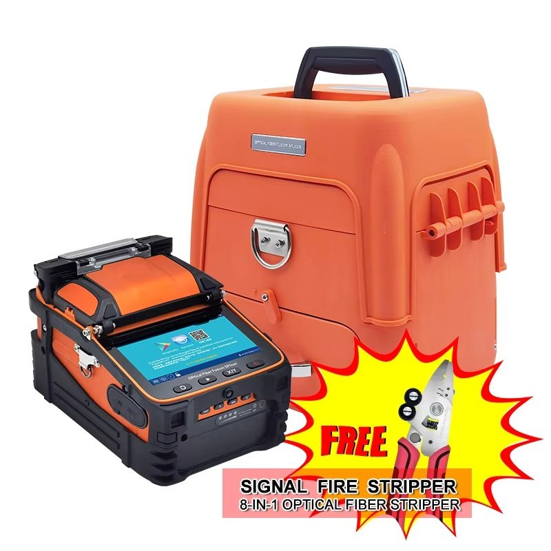 AI9 fusion machine equipment FTTH optical fusion splicer with WiFi 4G GPRS connectivity network tool fiber optic splicer