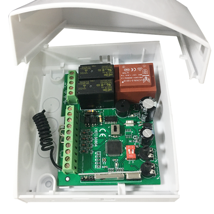 NEW 220V AC Rolling Shutter Door Controller Tubular Motor Receiver Encode Learning Code 1527 433MHZ Garag Door Remotes YET804