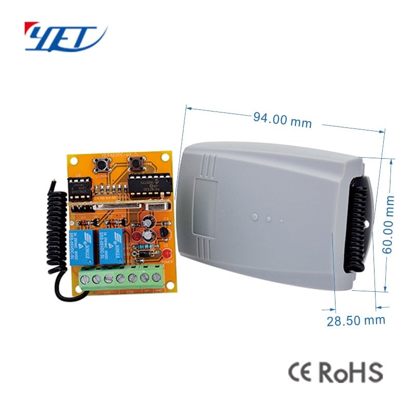 YET402pc-v3.0 Wireless Rf Touch Gate Remote Control Garage Door Opener Switch 434mhz 8-key Controller Receiver Module Suppliers