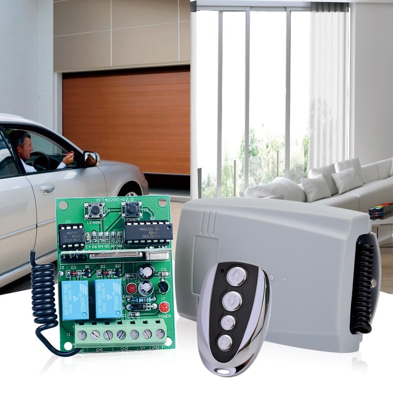 YET402pc-v3.0 Wireless Rf Touch Gate Remote Control Garage Door Opener Switch 434mhz 8-key Controller Receiver Module Suppliers