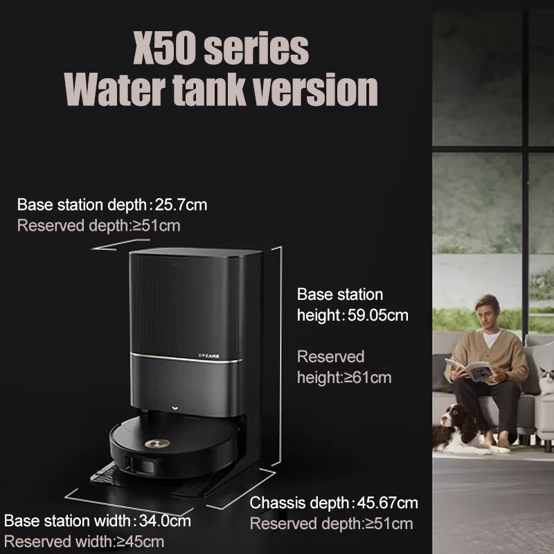 2025 Dreame X40 X50 Pro Mopping Aspirapolvere Aspirateur Staubsauger Robot Wireless Cordless Robotic Sweeper Vacuum Cleaner