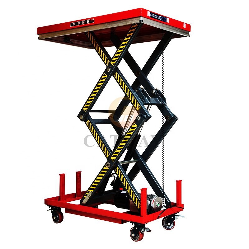 Cheap High Quality Rotary Scissor Lift Corrosion Resistant Auto Work Motorized Car Stage with CE Mark