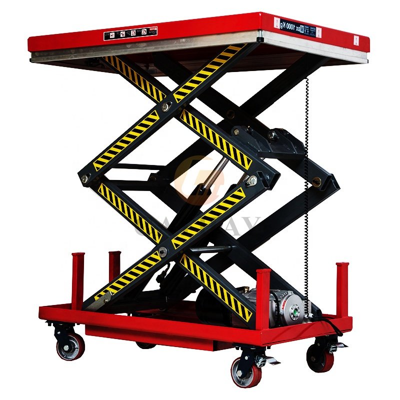 Cheap High Quality Rotary Scissor Lift Corrosion Resistant Auto Work Motorized Car Stage with CE Mark