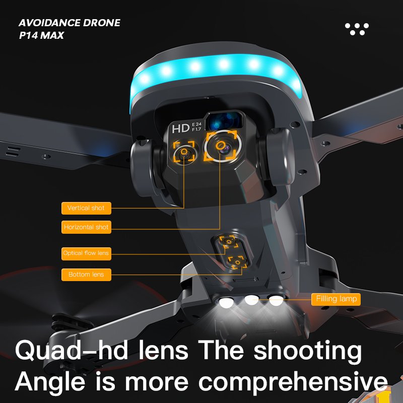 P14 Drone 4K Professional Camera 8K Mini HD Aerial Photography Dual Camera Omnidirectional Obstacle Avoidance RC UAV Drone