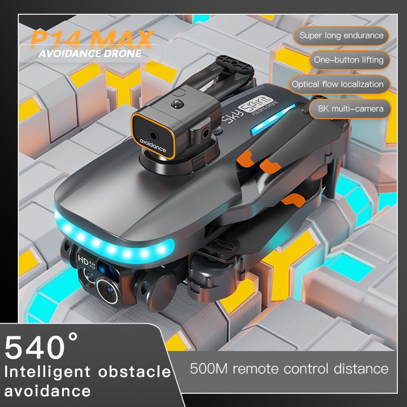 P14 Drone 4K Professional Camera 8K Mini HD Aerial Photography Dual Camera Omnidirectional Obstacle Avoidance RC UAV Drone
