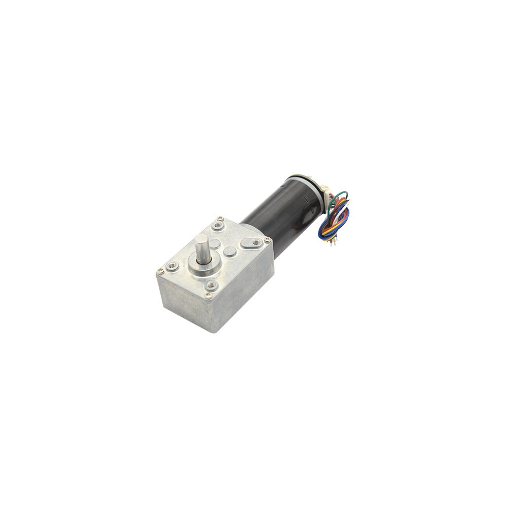 5840-31ZY Worm With Encoder DC Gear Reduction Motor Right Angle High Torque Motor 12V24V