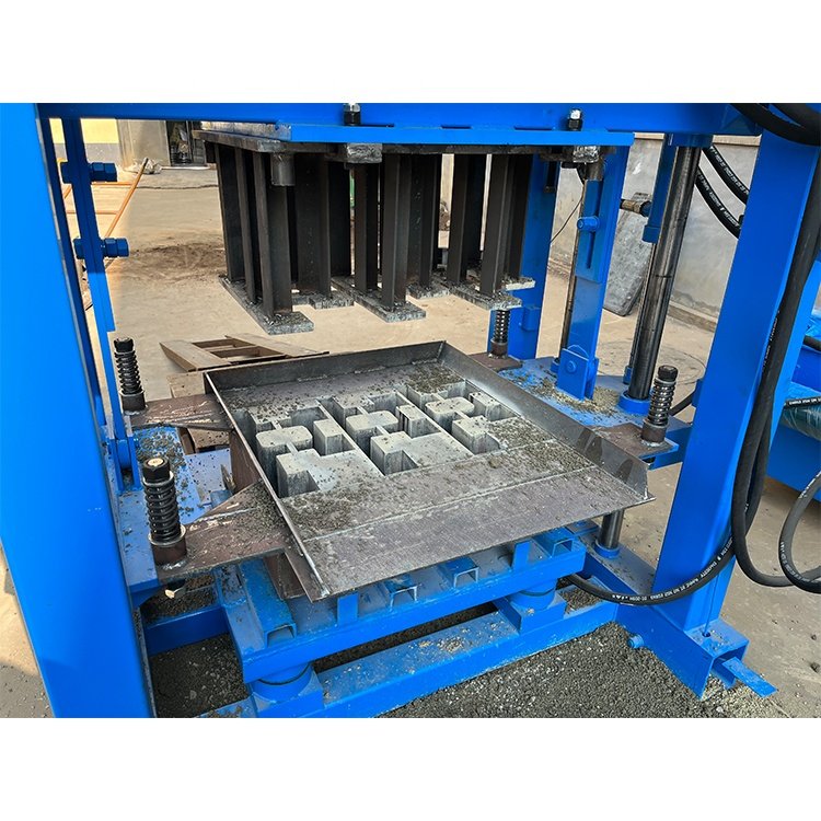LONTA QTJ4-35A Semi Automatic Diesel Hydraulic Hollow Interlock Paver Cement Concrete Brick Block Making Machine De Brique