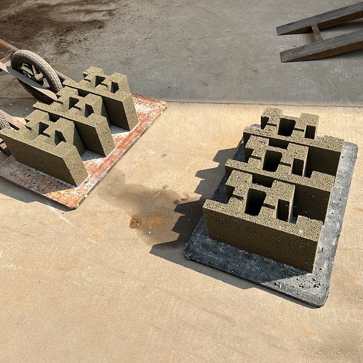 LONTA QTJ4-35A Semi Automatic Diesel Hydraulic Hollow Interlock Paver Cement Concrete Brick Block Making Machine De Brique