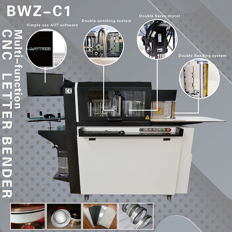 Bending Channel Letter Automatic Feeding Slotting Bending Machine for 3d Letter Folding Making Machine Channel Letter Bender