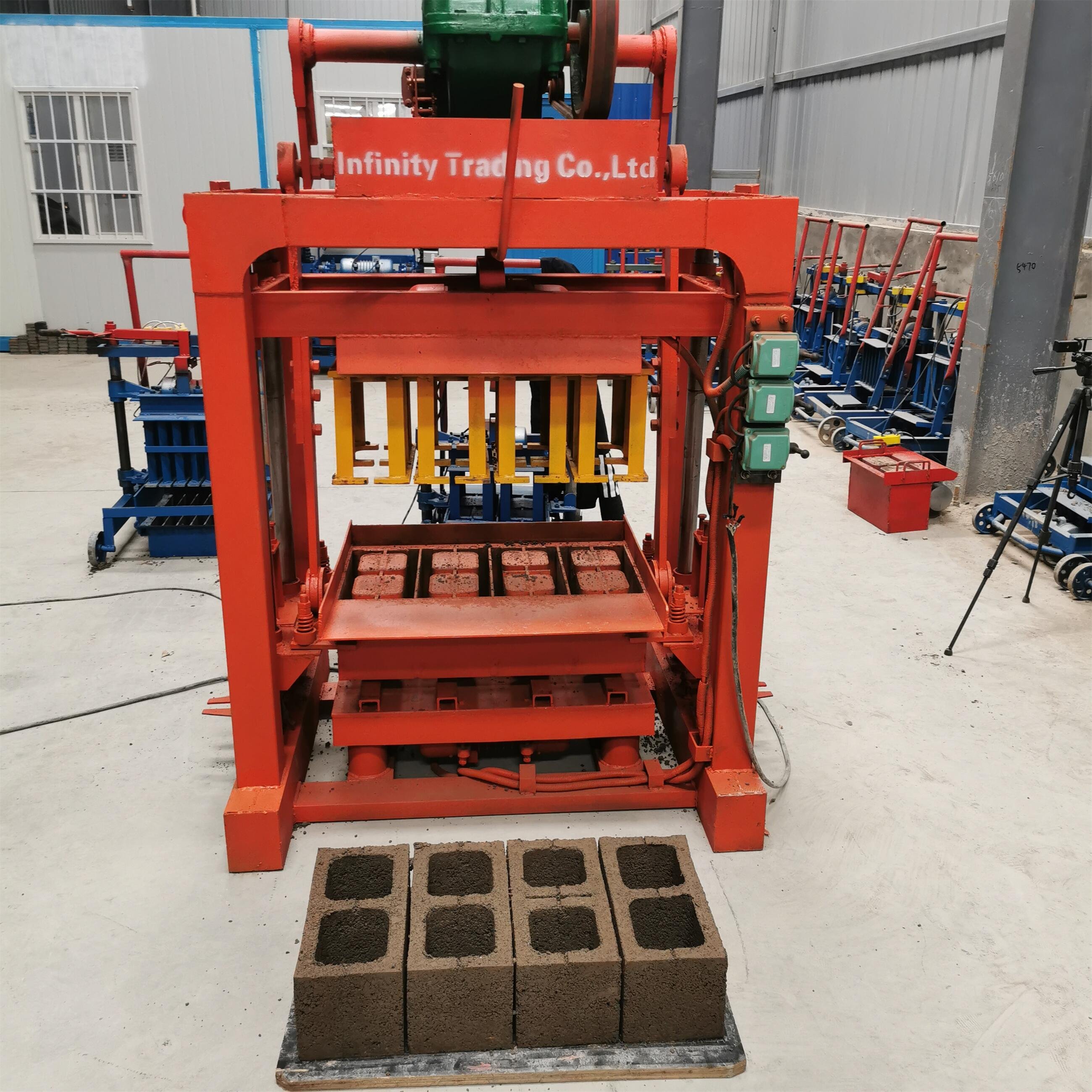 KM4-40 400-150-200mm Profitable Small Projects Semi-automatic Brick Making Machine/hollow Brick Machine/machine Concrete Brick