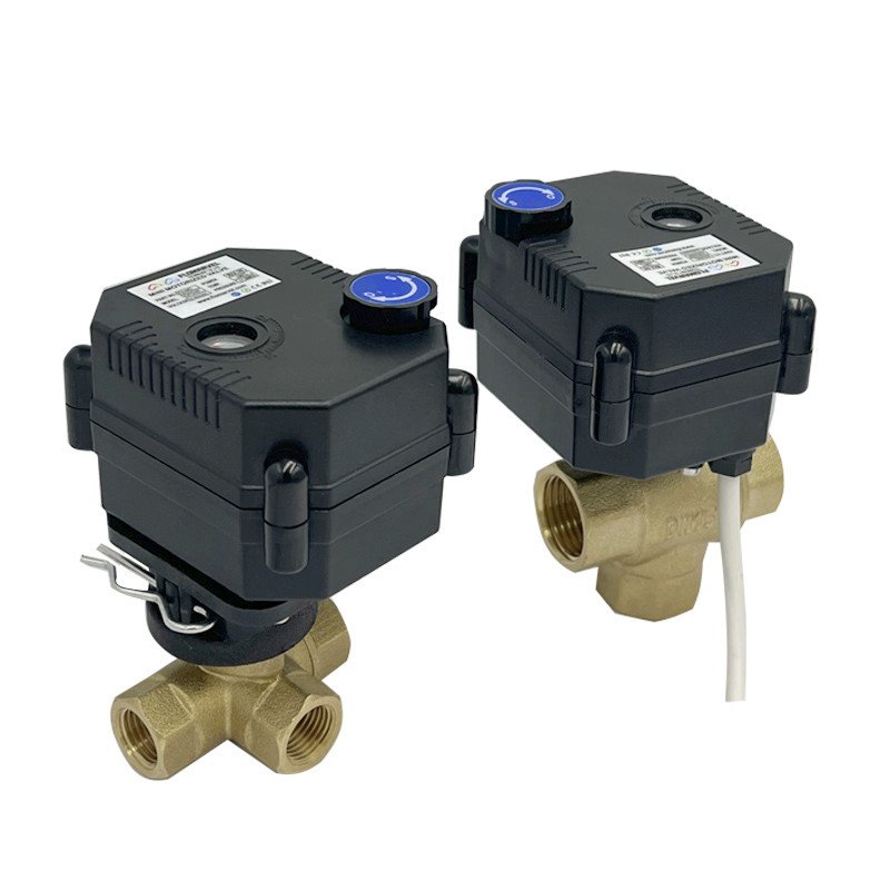 Professional Manufacturer Quality 24V 1/2 - 2 Inch 2 3 Way Electric Motor Driven Shut off Ball Valve for Auto Water Flow Control