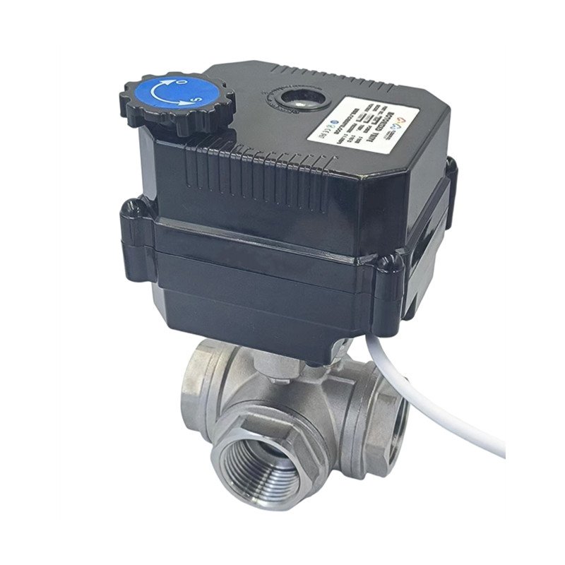 Professional Manufacturer Quality 24V 1/2 - 2 Inch 2 3 Way Electric Motor Driven Shut off Ball Valve for Auto Water Flow Control