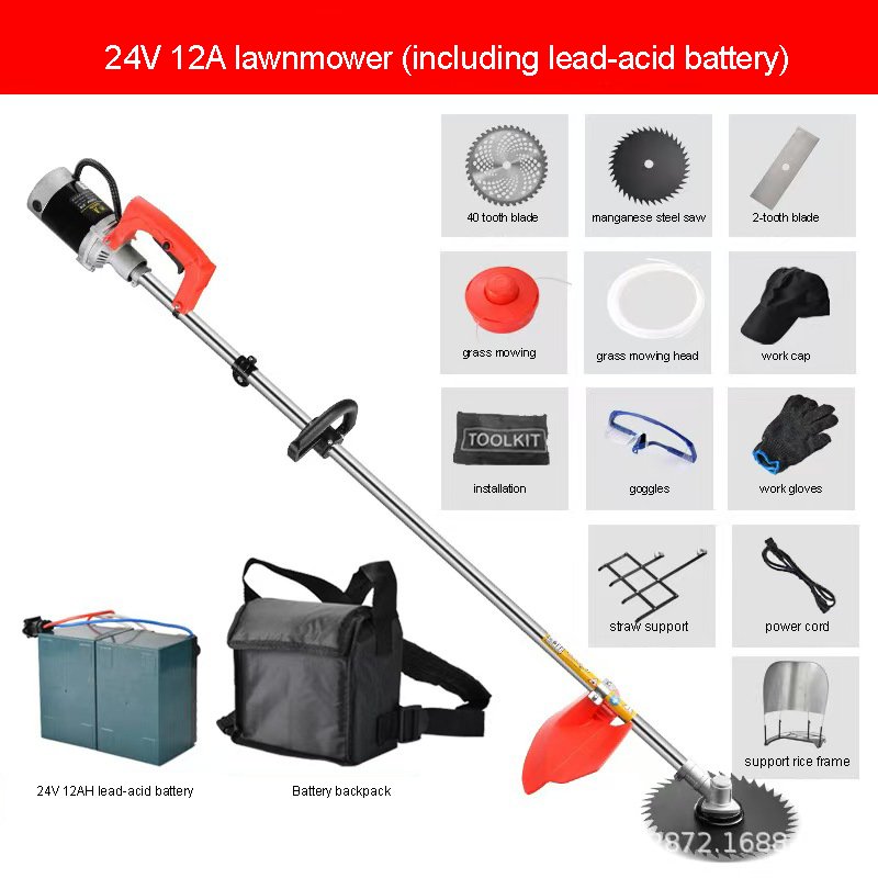 Grass Cutter Cordless Electric Wire Brush Lawn Mower Electric Motor
