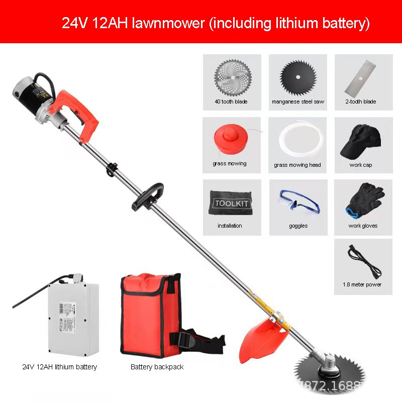 Grass Cutter Cordless Electric Wire Brush Lawn Mower Electric Motor